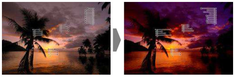 Külön beállított fényerőértékek