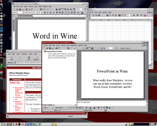 Wine screenshot