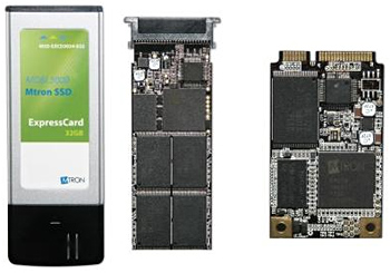 Mtron SSD ExpressCard, mini PCIe