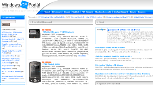 Windows CE Portál