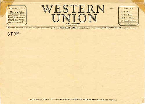 last telegram