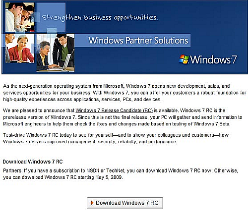 Windows 7 RC