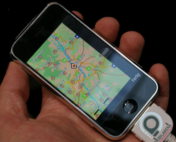 Sygic software on iPhone