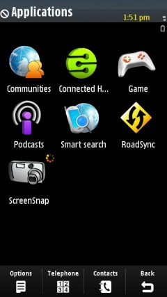 Samsung i8910 screenshot