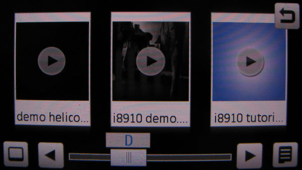Samsung i8910HD menu