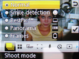 SE W995 menu