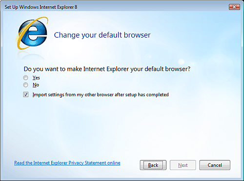 Internet Explorer 8