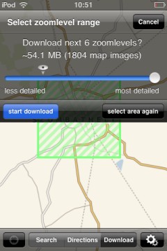 Offmaps for iPhone
