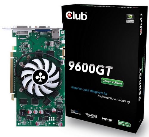 Club 3D GeForce 9600 GT Green Edition
