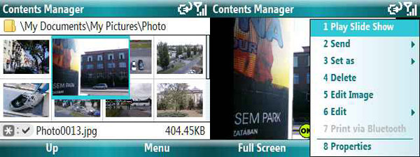 Samsung C6625 menu