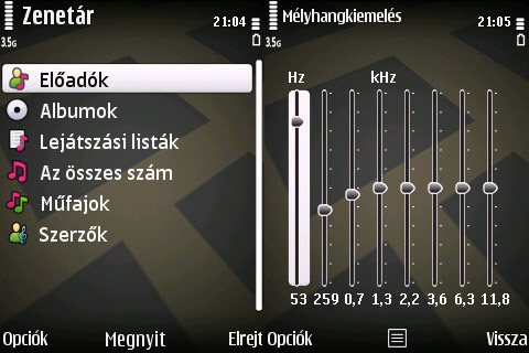 Nokia 6710 menu