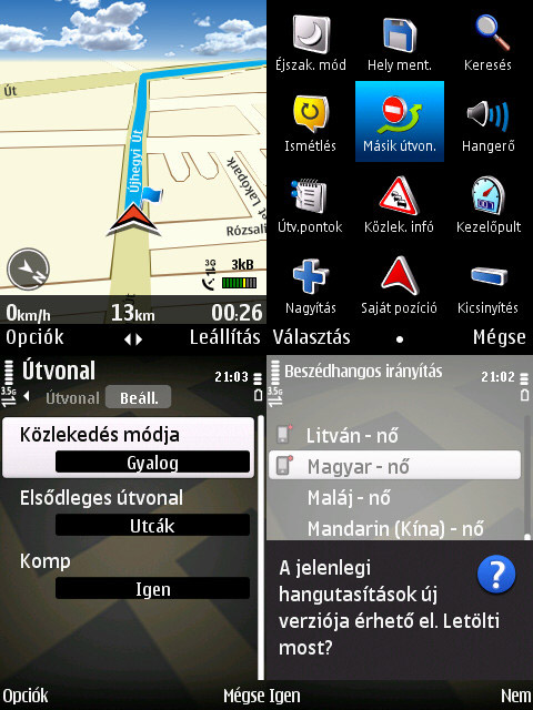 Nokia 6710 menu