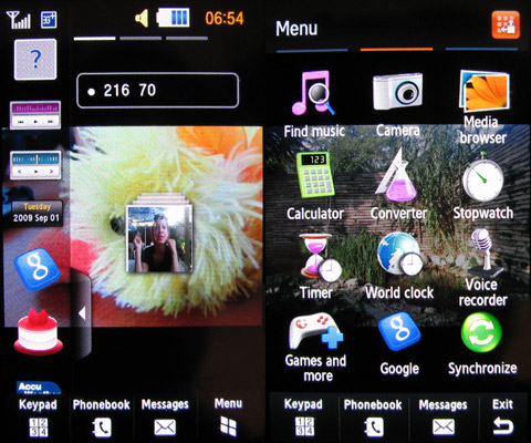 Samsung Pixon12 menu