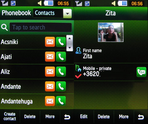 Samsung Pixon12 menu