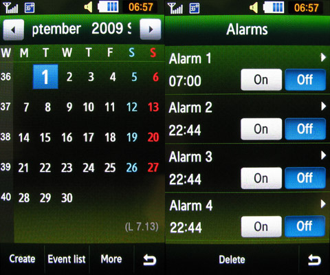 Samsung Pixon12 menu