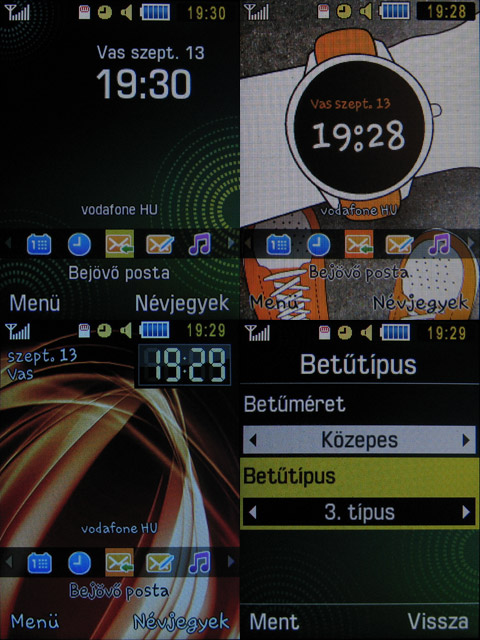 Samsung B3310 menu