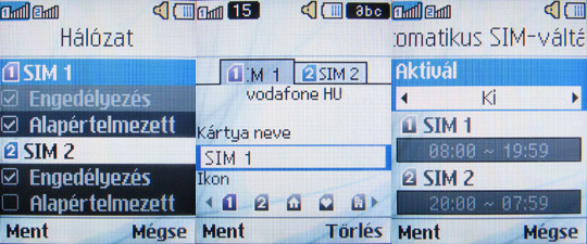 Samsung C3212 menü