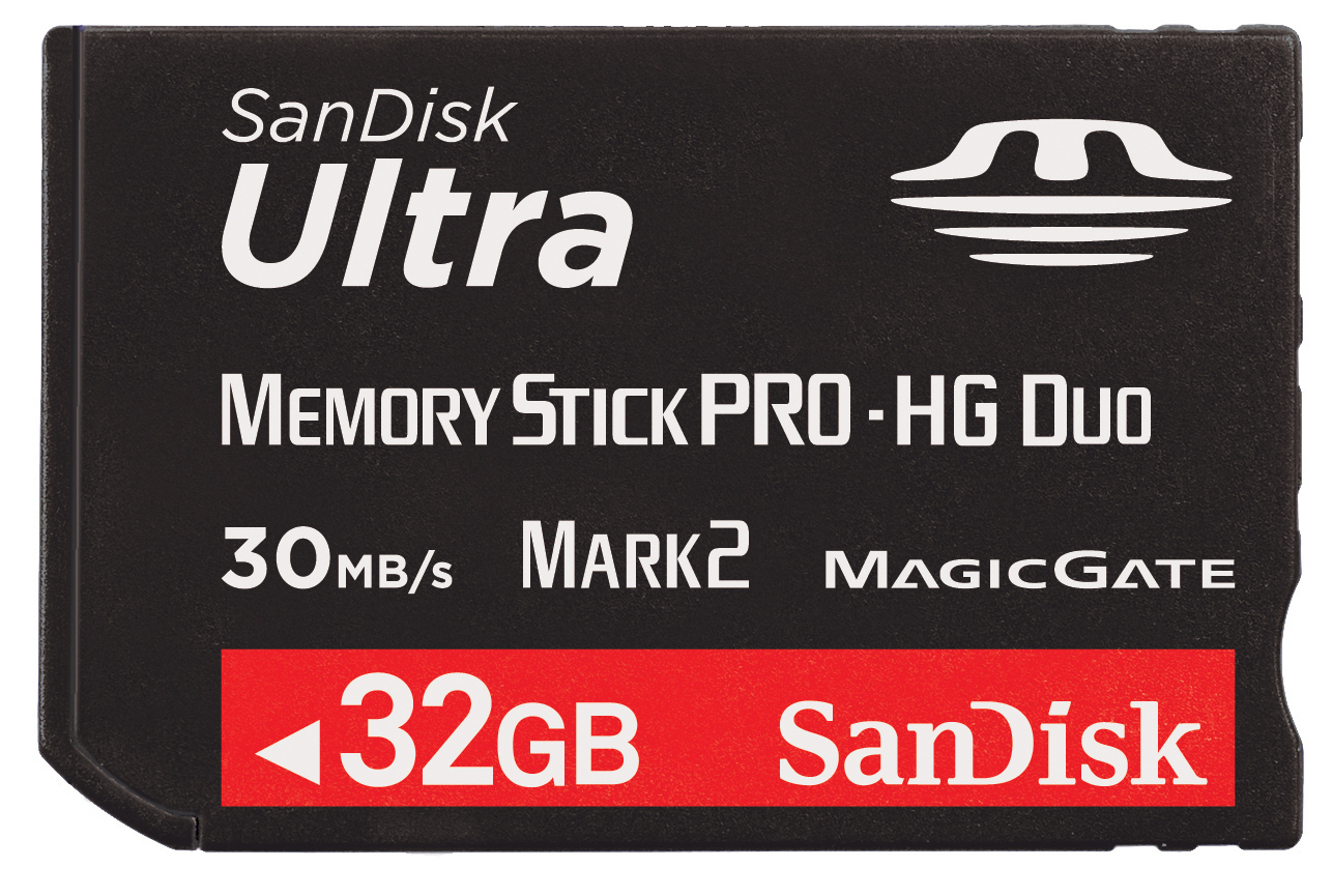 A 32GB-os Ultra Memory Stick PRO-HG Duo