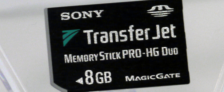 Sony Transferjet Memory Stick 8GB forrás: akihabaranews.com