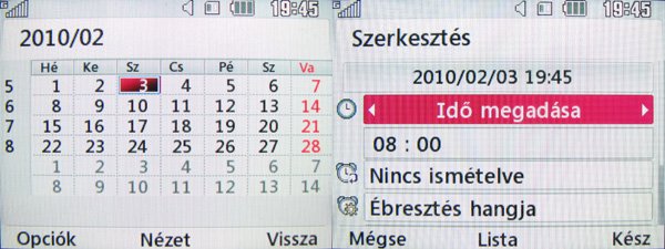 LG GW300 menu