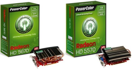 PowerColor Radeon HD 5670 és 5570