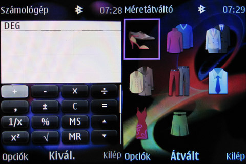 Nokia 7230 menu