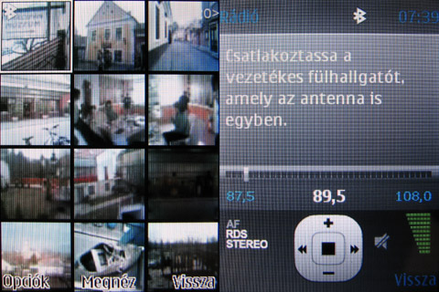 Nokia 7230 menu