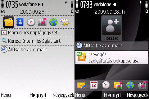 Nokia 6730 menu