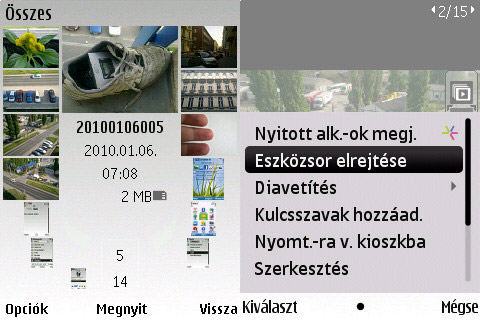 Nokia 6700 slide menü