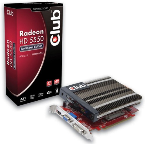Club 3D Radeon HD 5550 Noiseless Edition