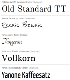 Google Fonts