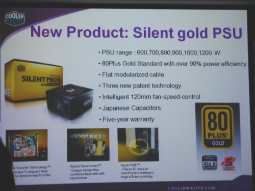 Cooler Master Silent Gold tápcsalád [+]