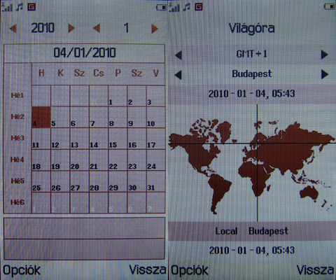 Vodafone 547 menü