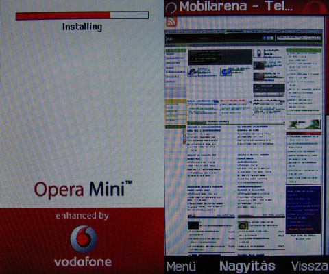 Vodafone 547 menü