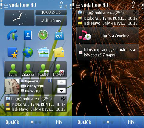 Nokia N8 menü