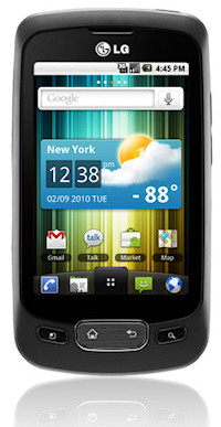 LG Optimus One P500 official picture