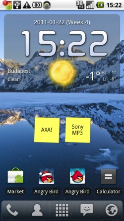 Ott fent látszik a színes ikon, ami a hibát jelzi