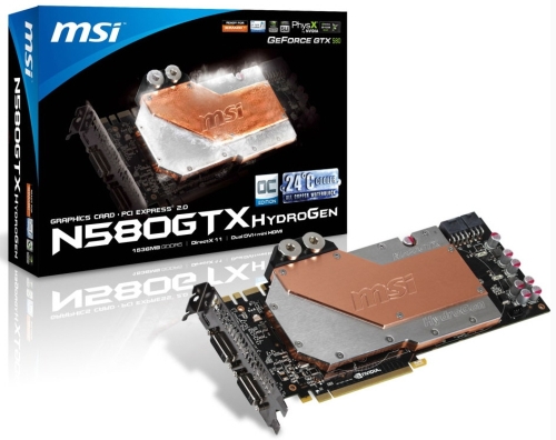MSI GeForce GTX 580 HydroGen