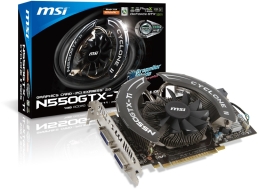 MSI GeForce GTX 550 Ti alap és Cyclone II verzió