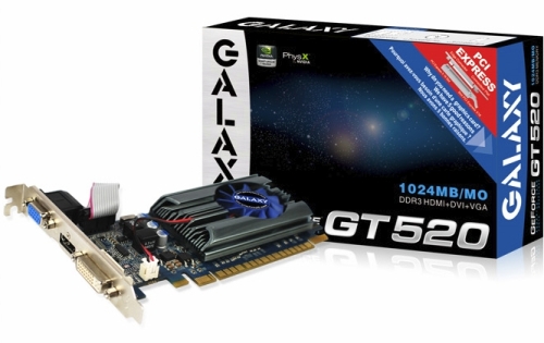 Galaxy GeForce GT 520 Galaxy GeForce GT 520