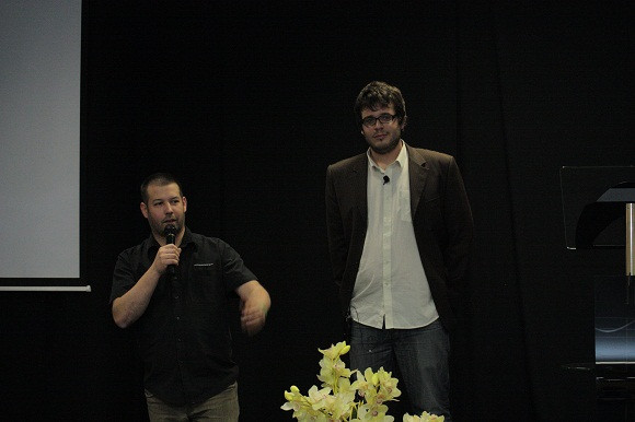 Khell Bogdán és Bodnár Csaba, a két házigazda