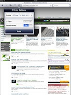 Nyomtatás Safariból, szkennelés a HP iPrintből