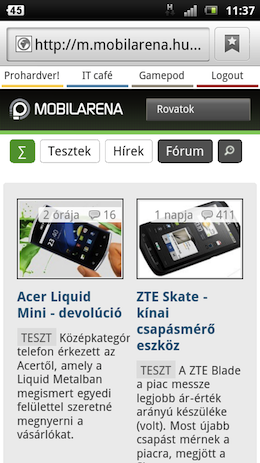 Sony Ericsson Xperia pro