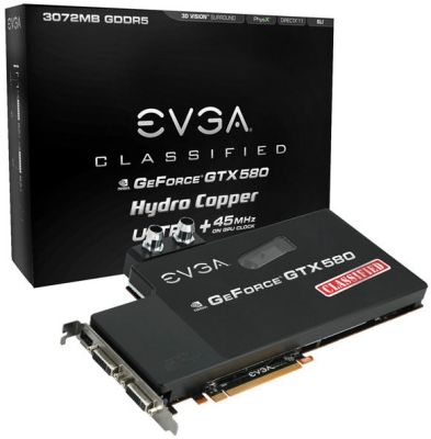 EVGA GeForce GTX 580 Classified Ultra Hydro Copper