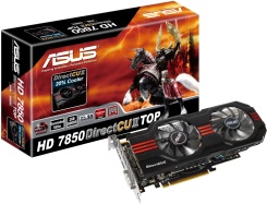 ASUS Radeon HD 7850 és 7870 DirectCU II TOP
