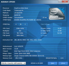 Előző generáció: Intel Atom N570 Pineview / Új generáció: Intel Atom N2600 Cedarview processzorok