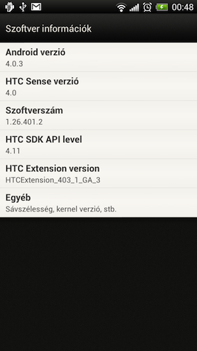 HTC One X with Sense 4.0