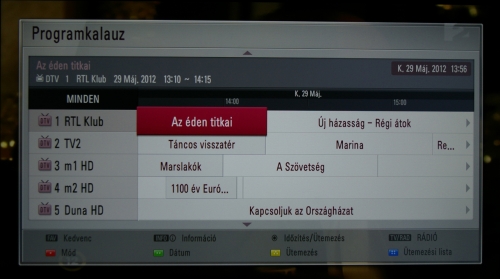Beépített EPG