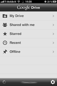 Drive iOS alatt