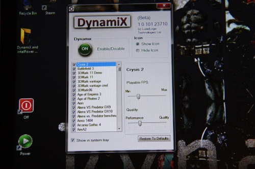 A DynamiX szoftver